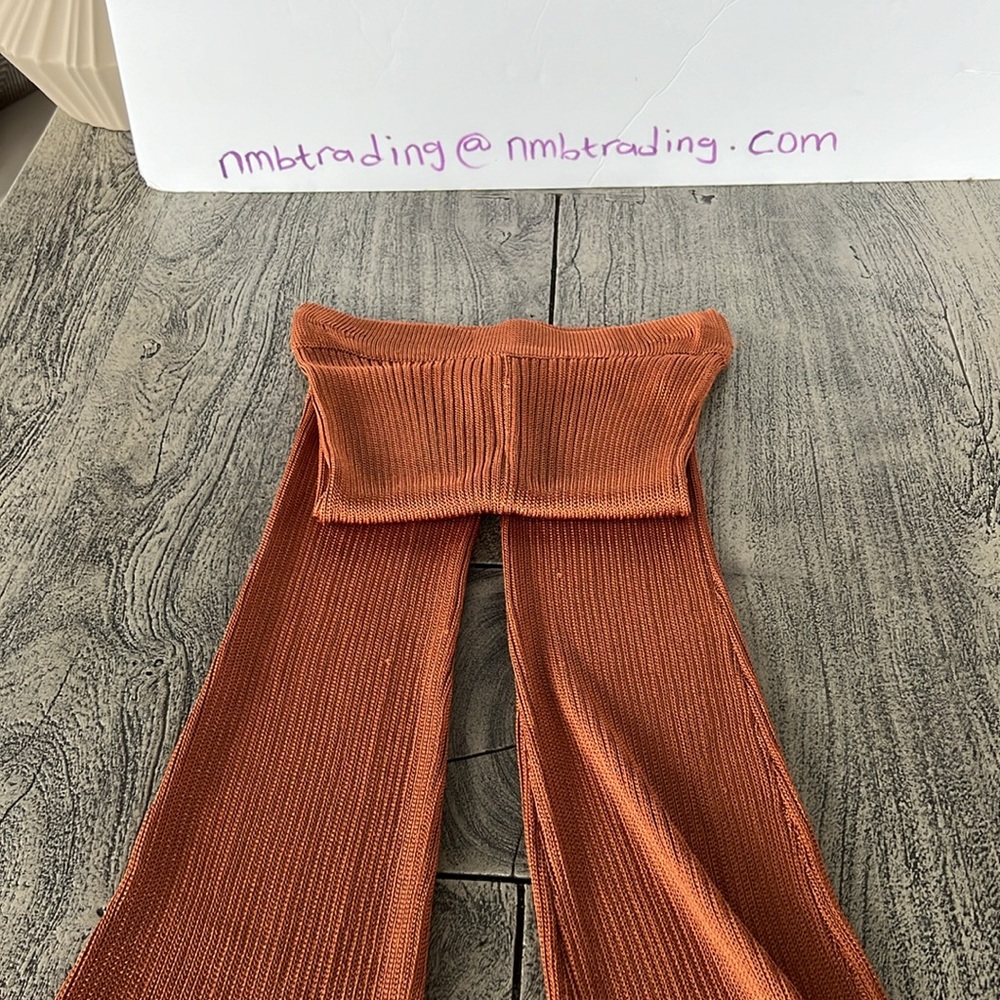 Calle Del Mar Aza Ziegler made with good vibes in USA knot flare bottom pants - Picture 6 of 16